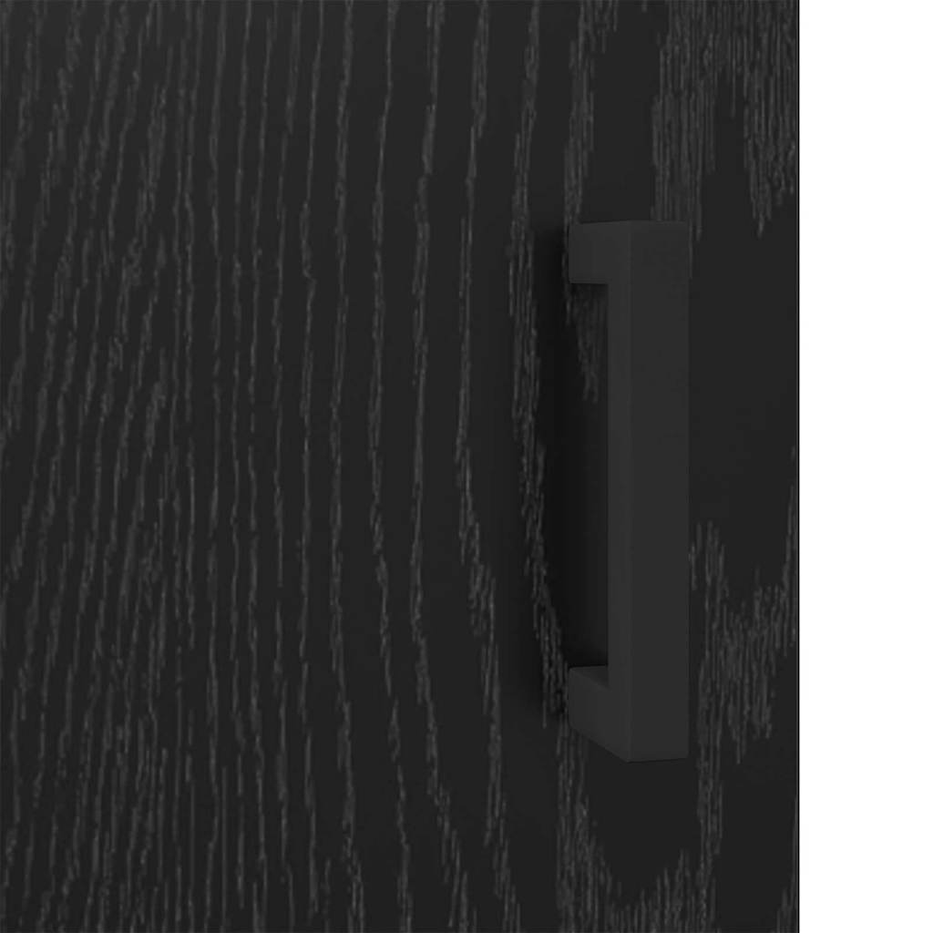 Credenza Rovere Nero 69,5 x 34 x 90 cm 881602