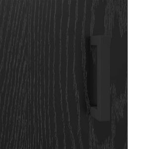 Credenza Rovere Nero 69,5 x 34 x 90 cm 881602