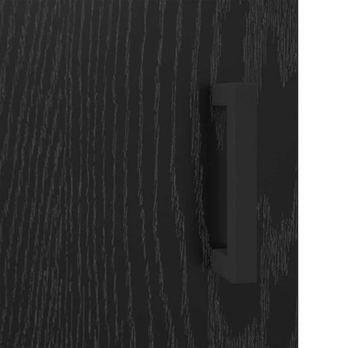 Credenza Rovere Nero 69,5 x 34 x 90 cm 881602