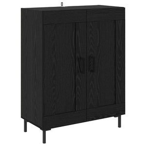 Credenza Rovere Nero 69,5 x 34 x 90 cm 881602