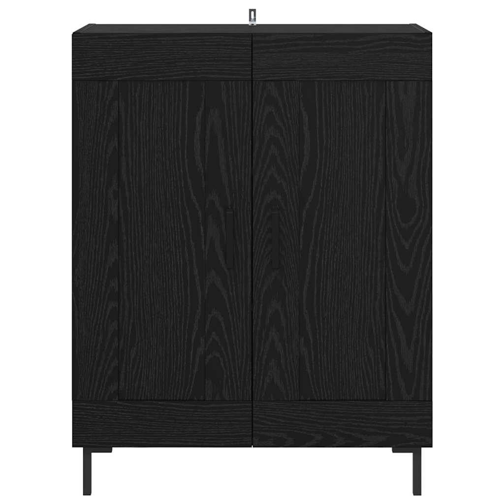 Credenza Rovere Nero 69,5 x 34 x 90 cm 881602