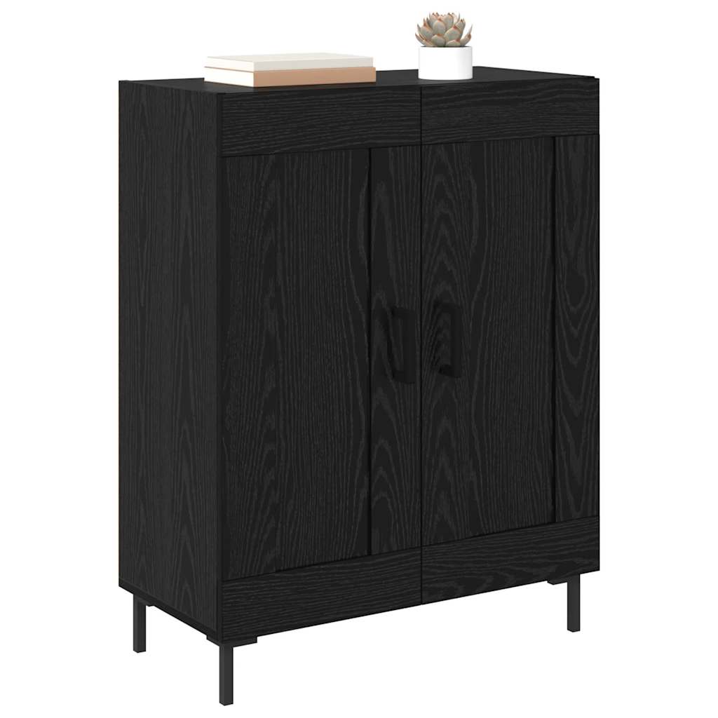 Credenza Rovere Nero 69,5 x 34 x 90 cm 881602