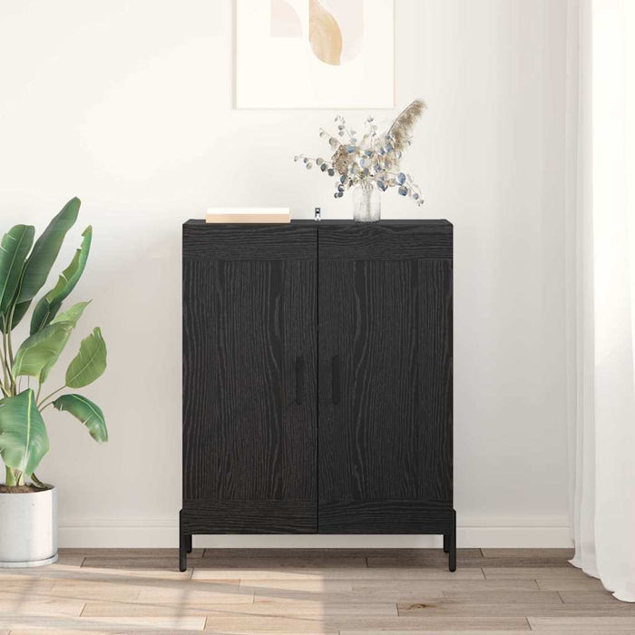 Credenza Rovere Nero 69,5 x 34 x 90 cm 881605