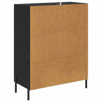 Credenza Rovere Nero 69,5 x 34 x 90 cm 881605