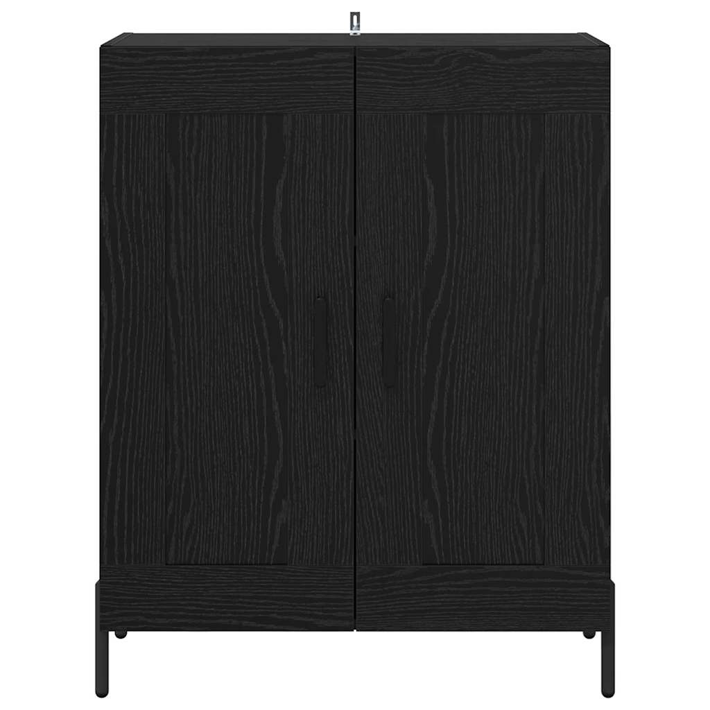 Credenza Rovere Nero 69,5 x 34 x 90 cm 881605
