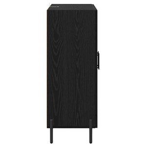 Credenza Rovere Nero 69,5 x 34 x 90 cm 881605