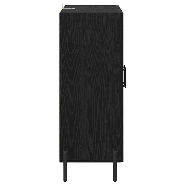 Credenza Rovere Nero 69,5 x 34 x 90 cm 881605