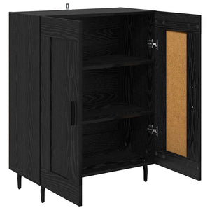 Credenza Rovere Nero 69,5 x 34 x 90 cm 881608