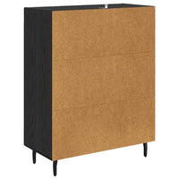 Credenza Rovere Nero 69,5 x 34 x 90 cm 881608