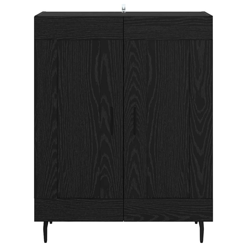 Credenza Rovere Nero 69,5 x 34 x 90 cm 881608
