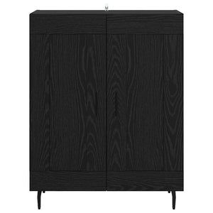 Credenza Rovere Nero 69,5 x 34 x 90 cm 881608