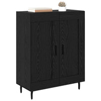 Credenza Rovere Nero 69,5 x 34 x 90 cm 881608