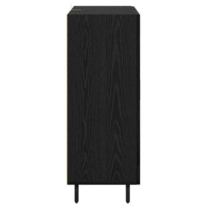 Credenza Rovere Nero 69,5 x 34 x 90 cm 881608