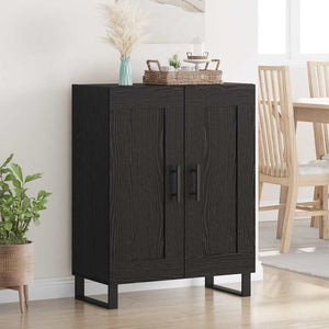 Credenza Rovere Nero 69,5 x 34 x 90 cm 881611