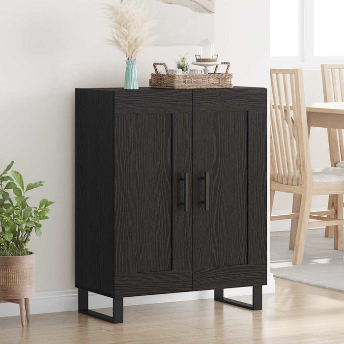 Credenza Rovere Nero 69,5 x 34 x 90 cm 881611