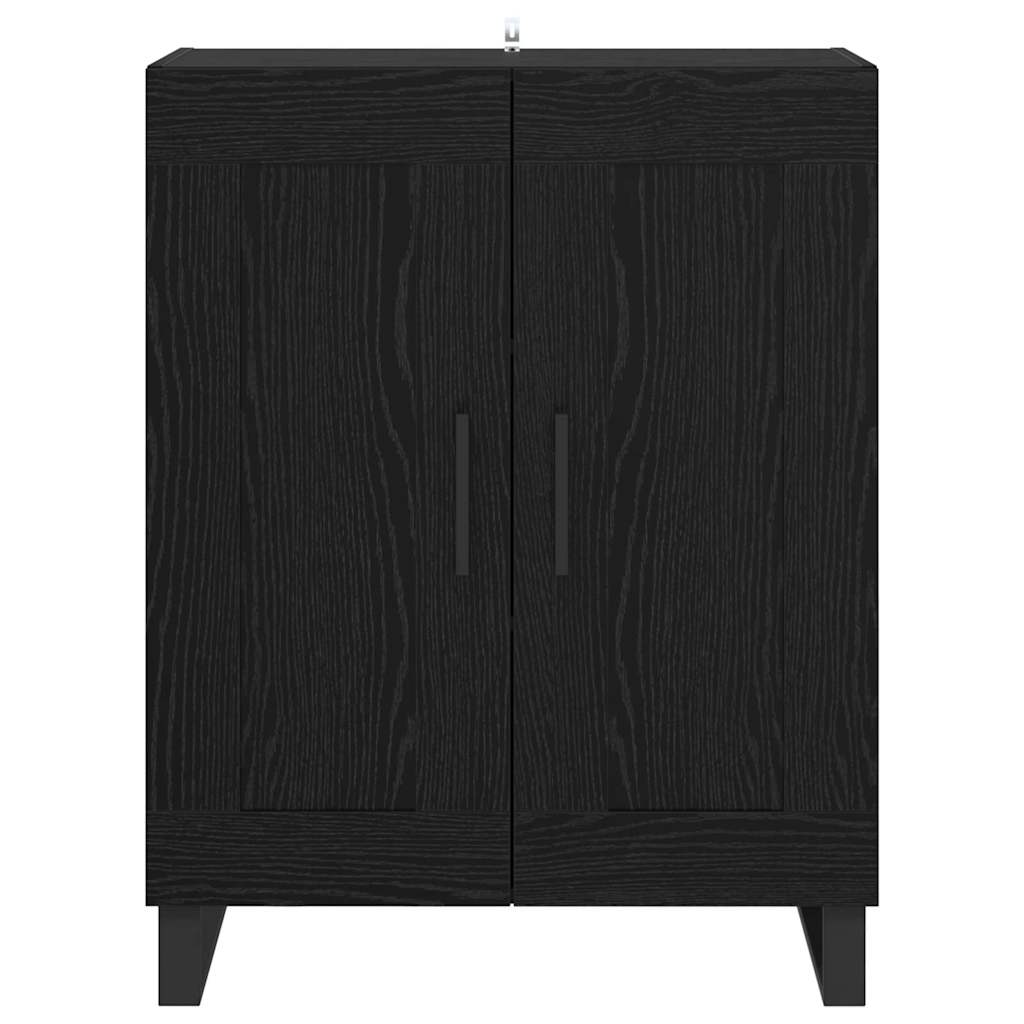 Credenza Rovere Nero 69,5 x 34 x 90 cm 881611