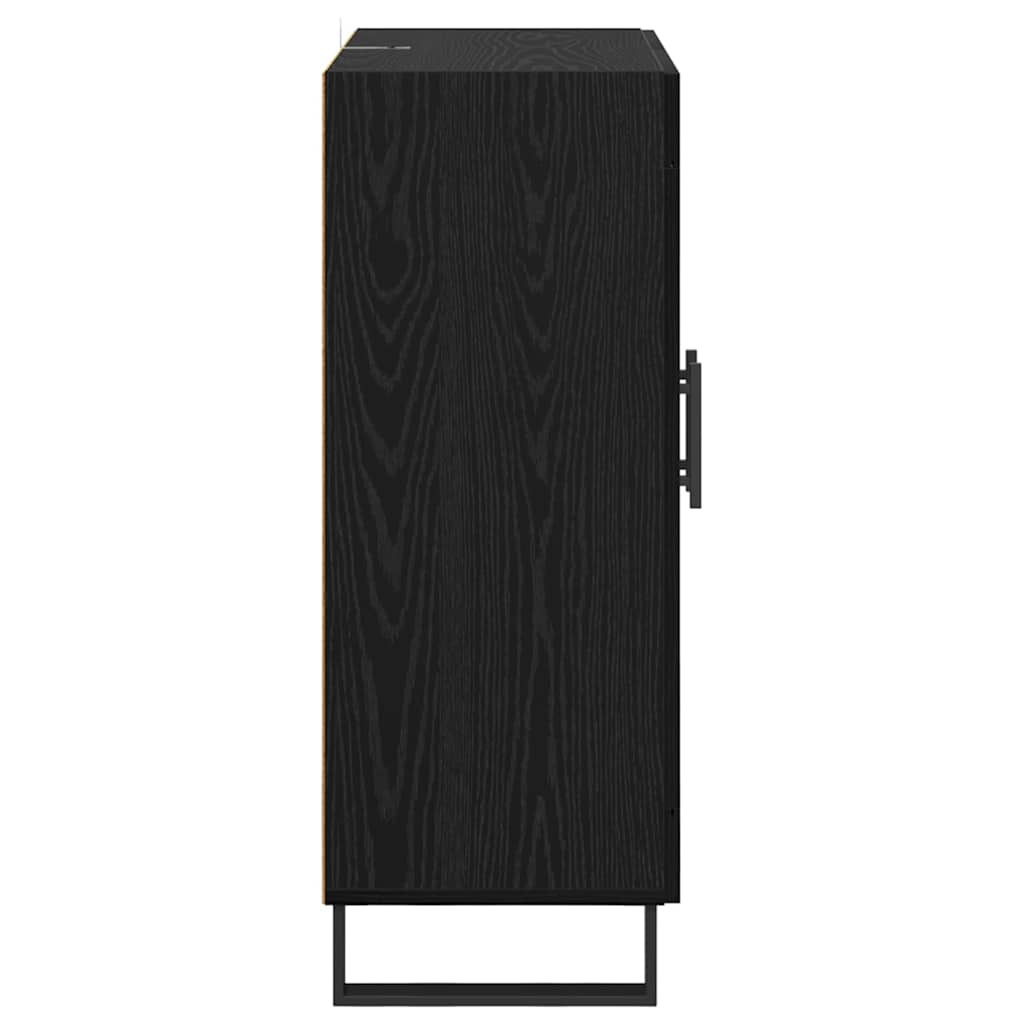 Credenza Rovere Nero 69,5 x 34 x 90 cm 881611