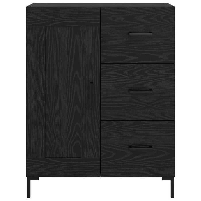 Credenza Rovere nero 69.5 x 34 x 90 cm Legno multistrato 881629