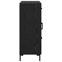 Credenza Rovere nero 69.5 x 34 x 90 cm Legno multistrato 881629
