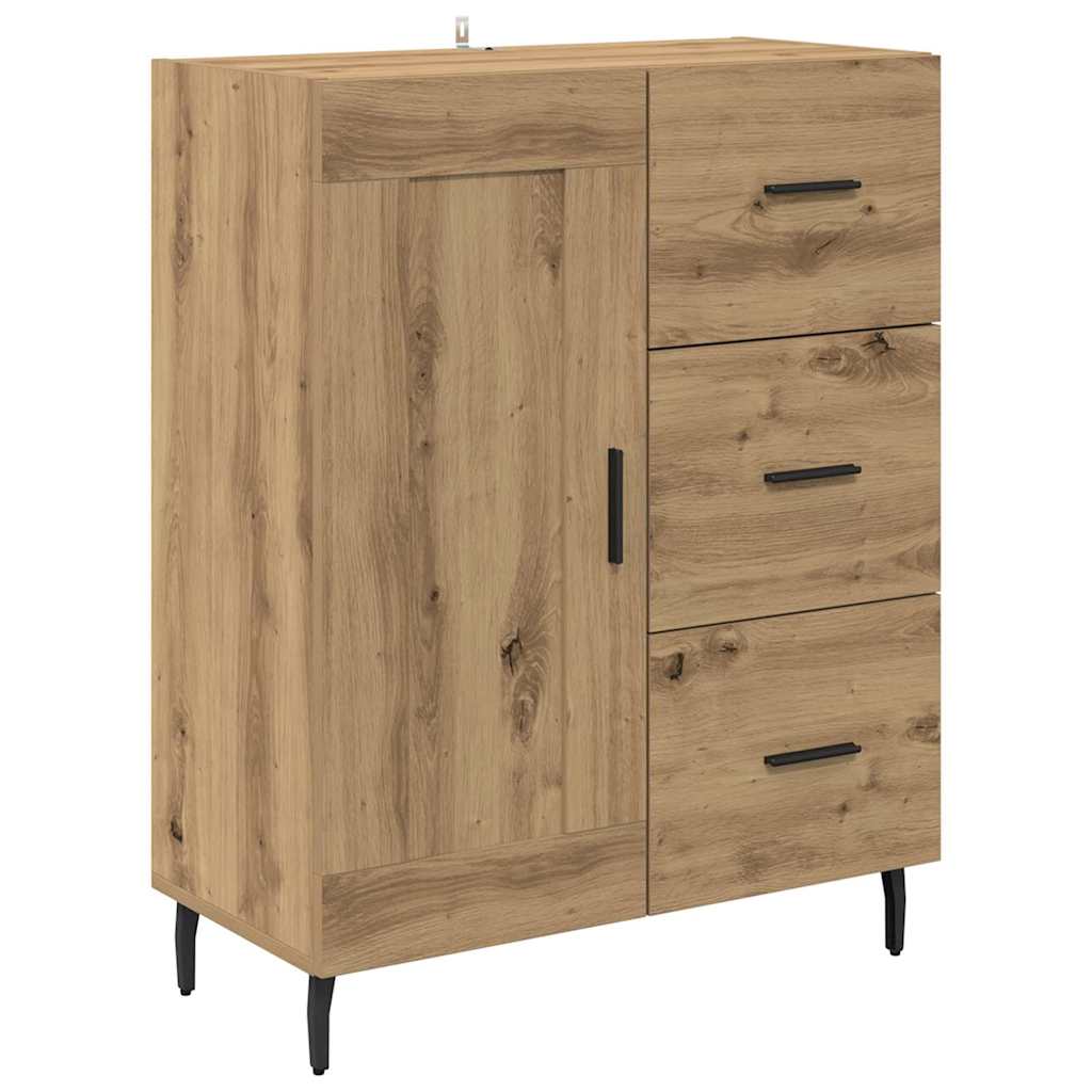 Credenza con cassetto Rovere artigianale 69,5 x 34 x 90 cm 881637