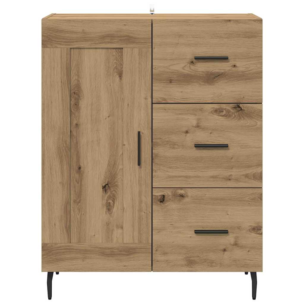Credenza con cassetto Rovere artigianale 69,5 x 34 x 90 cm 881637
