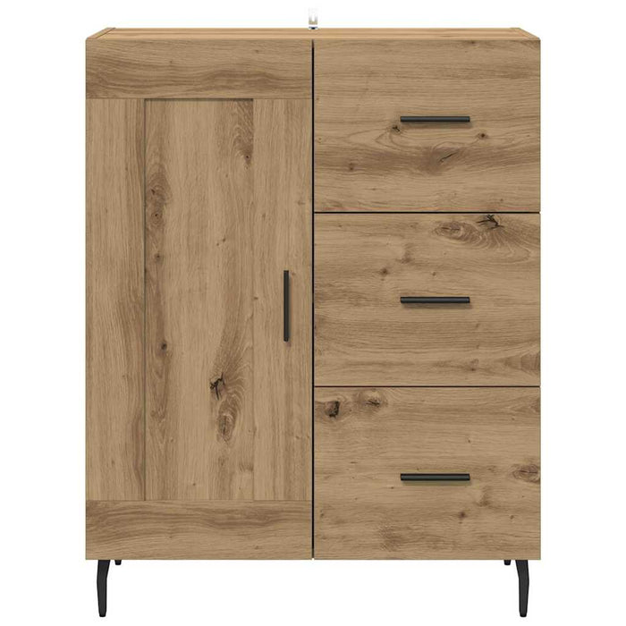 Credenza con cassetto Rovere artigianale 69,5 x 34 x 90 cm 881637