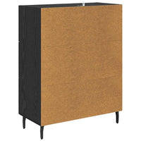 Credenza con cassetto Rovere Nero 69,5 x 34 x 90 cm 881638