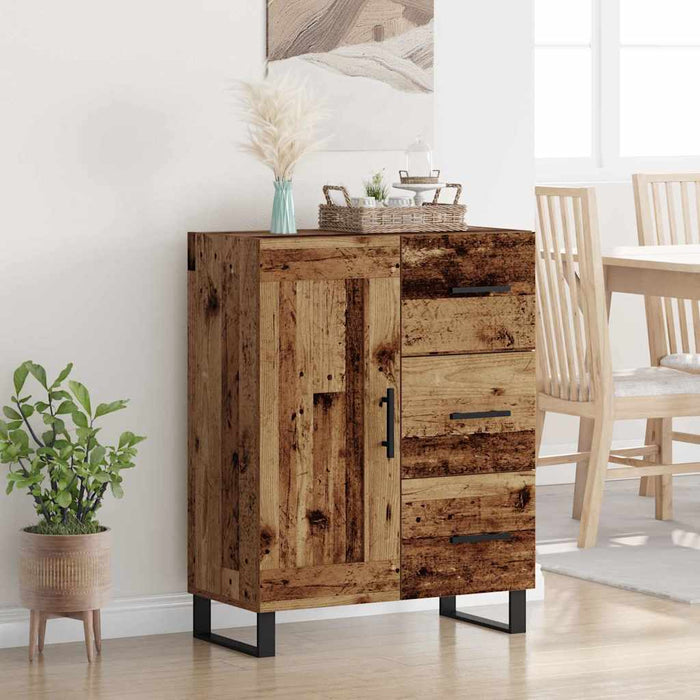 Credenza con Cassetto-Buffet-Armadio da cucina Legno vecchio 69,5 x 34 x 90 cm 822569