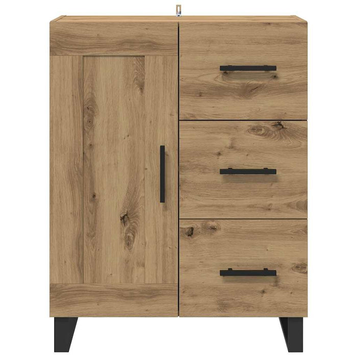 Credenza con cassetto Rovere artigianale 69,5 x 34 x 90 cm 881646