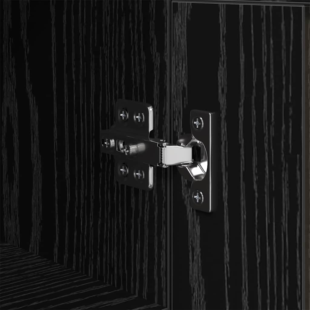 Credenza Rovere Nero 34,5 x 34 x 90 cm 881656