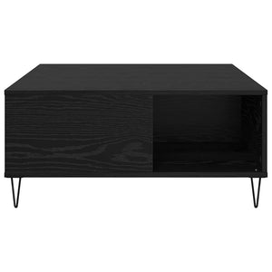 Tavolino da salotto Rovere nero 80 x 80 x 36.5 cm 881668