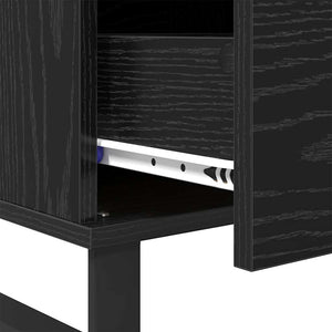 Tavolino da salotto con cassetto Rovere nero Legno multistrato 881680