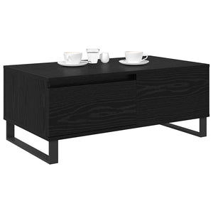 Tavolino da salotto con cassetto Rovere nero Legno multistrato 881680