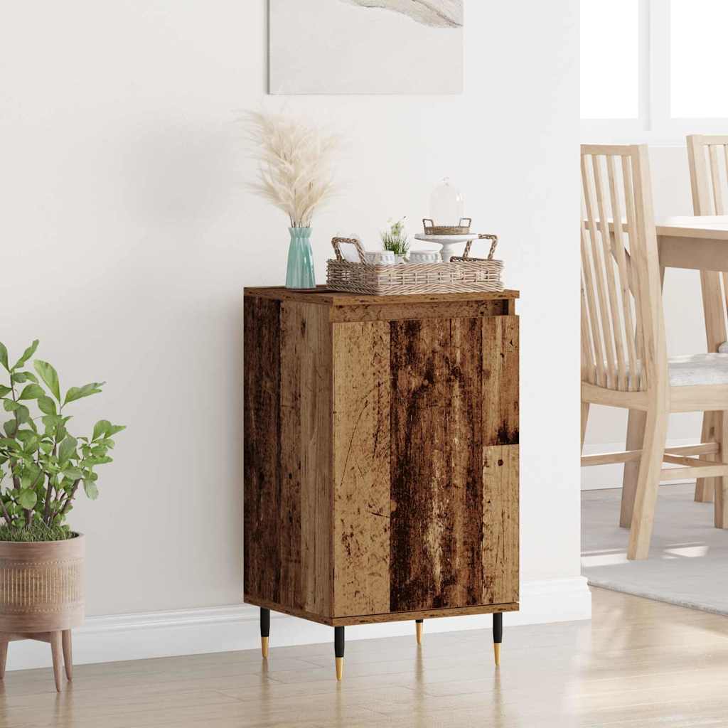 Credenza 2 pz-Set di 2 Buffet-Armadio da cucina Legno vecchio 40 x 35 x 70 cm