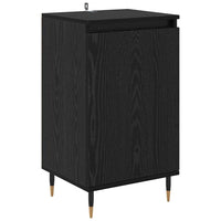 Credenza 2 pz-Set di 2 Buffet-Armadio da cucina Rovere Nero 40 x 35 x 70 cm