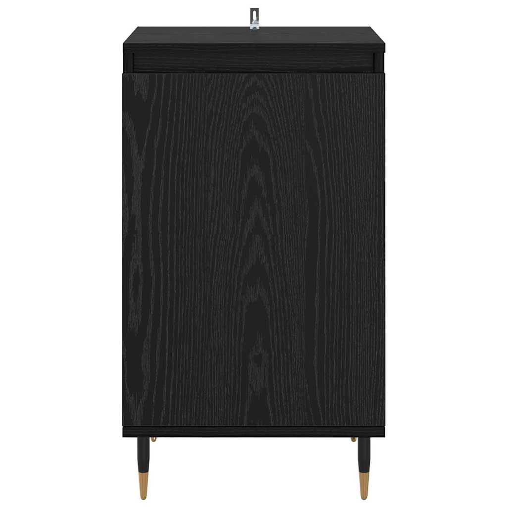 Credenza 2 pz-Set di 2 Buffet-Armadio da cucina Rovere Nero 40 x 35 x 70 cm