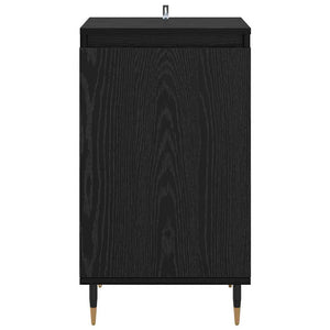 Credenza 2 pz-Set di 2 Buffet-Armadio da cucina Rovere Nero 40 x 35 x 70 cm
