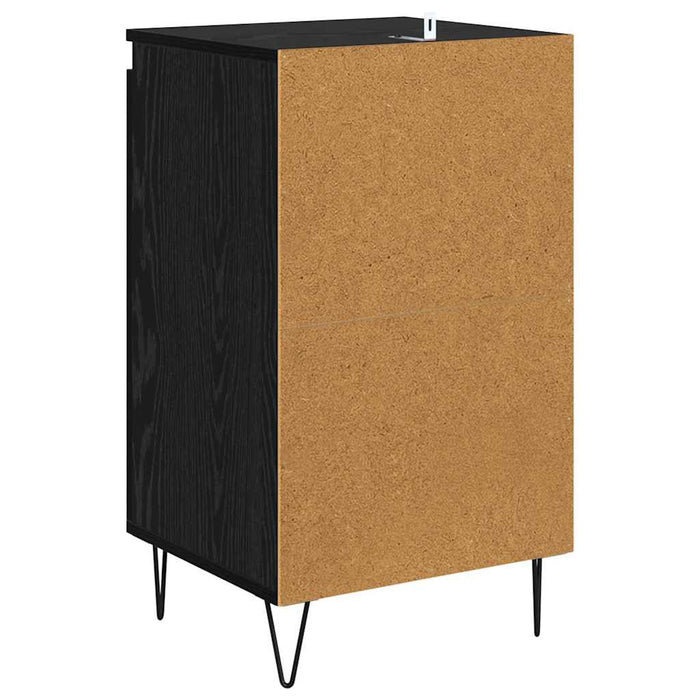 Credenza Rovere Nero 40 x 35 x 70 cm Legno multistrato 881686