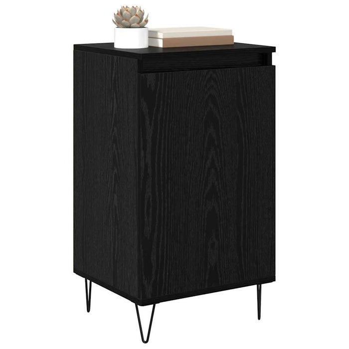 Credenza Rovere Nero 40 x 35 x 70 cm Legno multistrato 881686