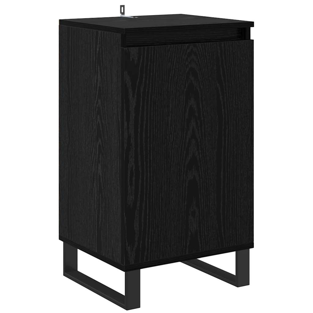 Credenza Rovere Nero 40 x 35 x 70 cm Legno multistrato 881689