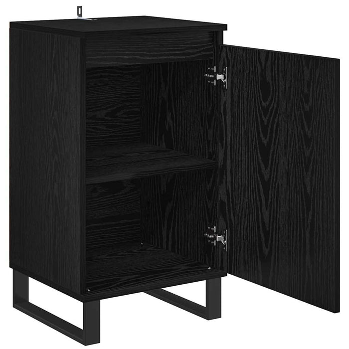 Credenza Rovere Nero 40 x 35 x 70 cm Legno multistrato 881689