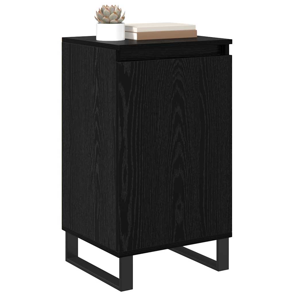 Credenza Rovere Nero 40 x 35 x 70 cm Legno multistrato 881689