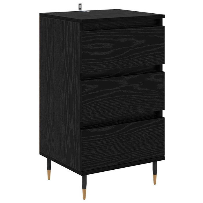 Credenza Rovere nero 35 x 40 x 70 cm Legno multistrato 881698
