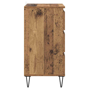 Credenza con Cassetto-Buffet-Armadio da cucina Legno vecchio 40 x 35 x 70 cm 695557