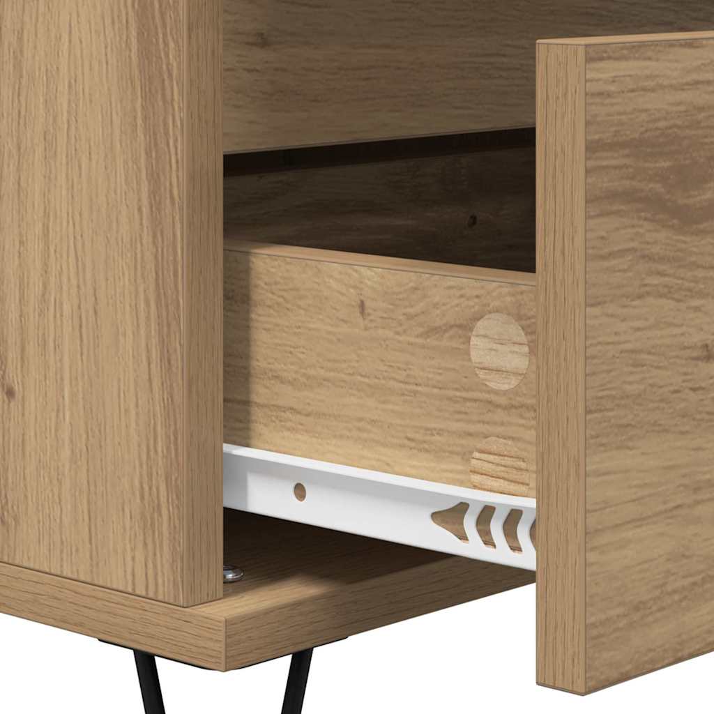 Credenza con cassetto Rovere artigianale 40 x 35 x 70 cm 881706