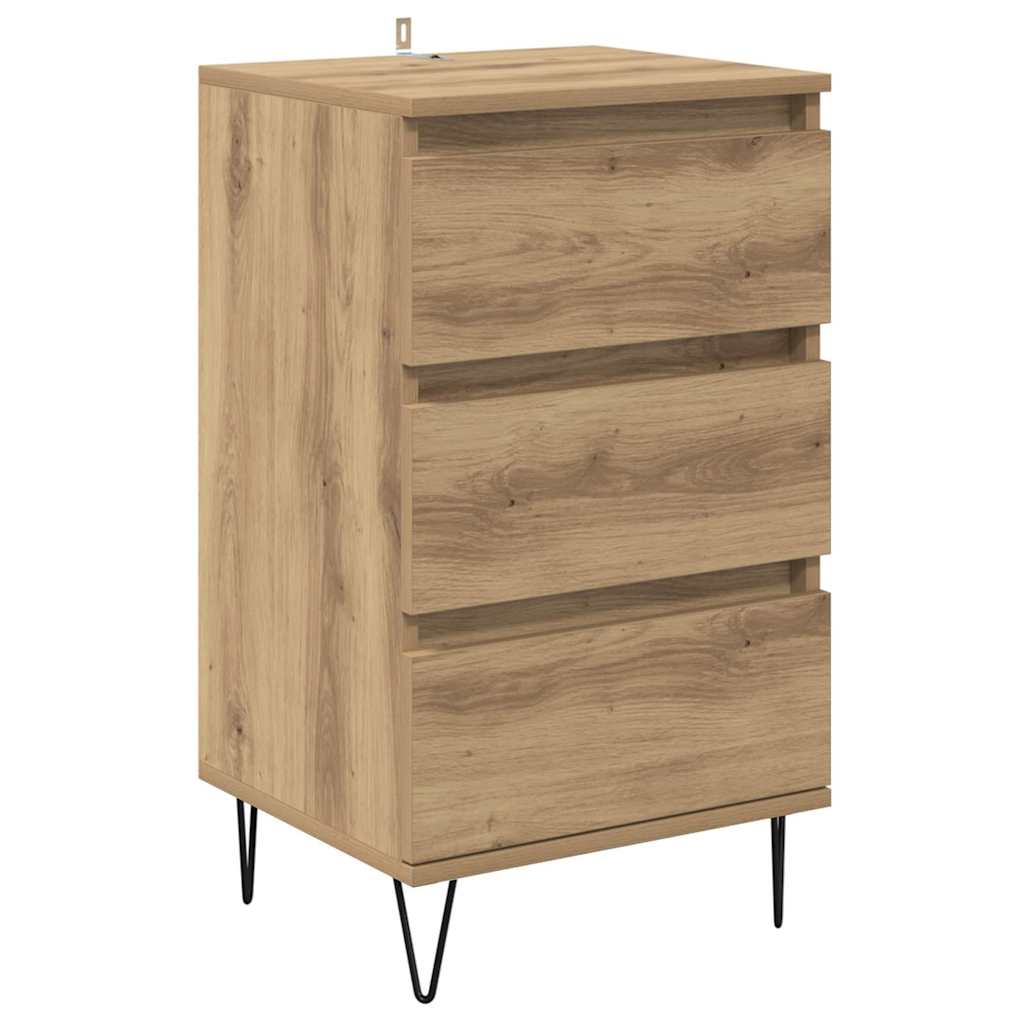 Credenza con cassetto Rovere artigianale 40 x 35 x 70 cm 881706