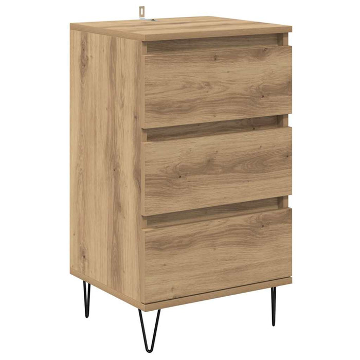 Credenza con cassetto Rovere artigianale 40 x 35 x 70 cm 881706