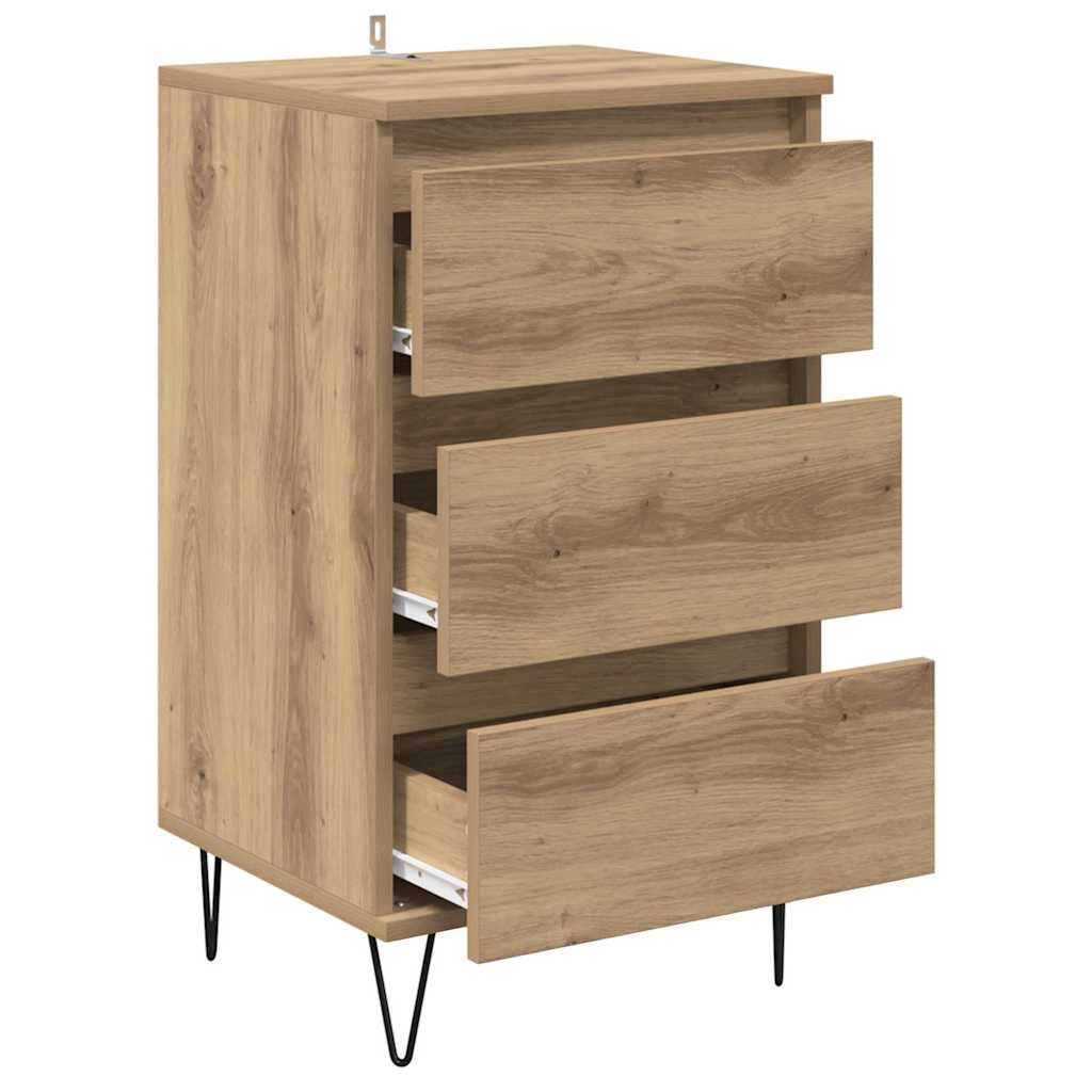 Credenza con cassetto Rovere artigianale 40 x 35 x 70 cm 881706