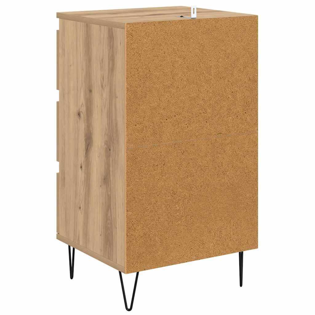 Credenza con cassetto Rovere artigianale 40 x 35 x 70 cm 881706