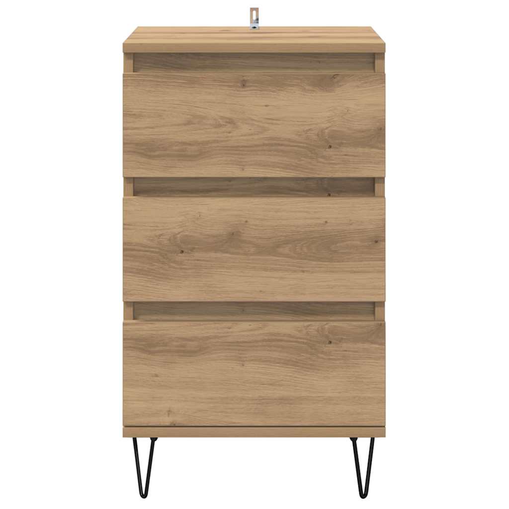 Credenza con cassetto Rovere artigianale 40 x 35 x 70 cm 881706